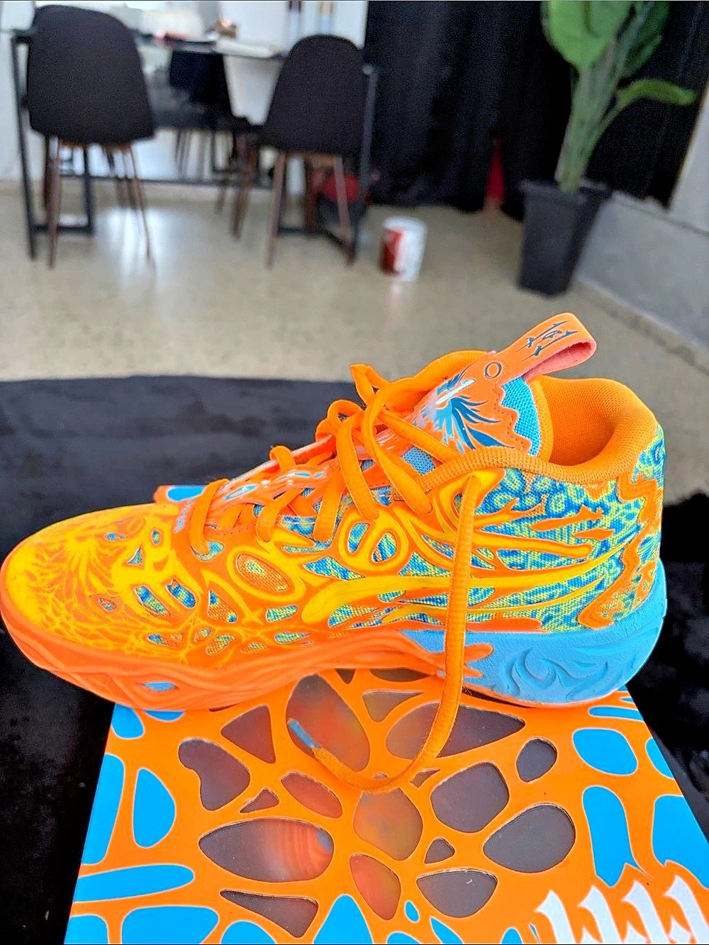 Puma MB.03 Miami Women's Athletic Shoes Orange & Blue US 5.5